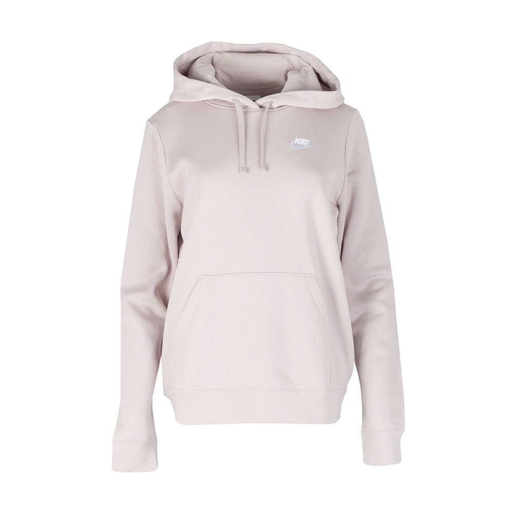 NWT Nike Sportswear Club Fleece Women's Pullover Hoodie SIZE XXL Light Soft Pink